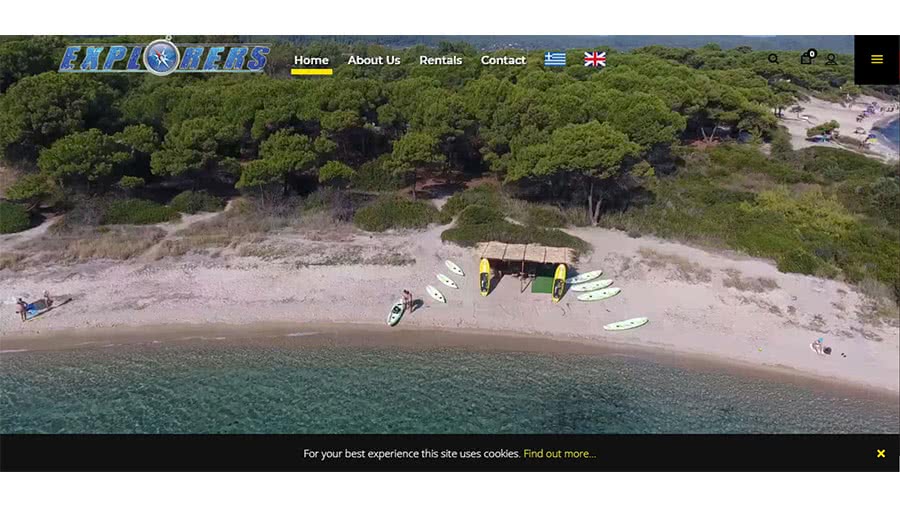Κατασκευή ιστοσελίδας ενοικίασης canoe kayak